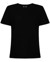 Elisabetta Franchi - Loose Fit Crewneck T-Shirt - Lyst