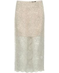 ROTATE BIRGER CHRISTENSEN - Flower Mesh Pencil Skirt - Lyst