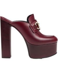 Gucci - Platform Mules With Horsebit - Lyst
