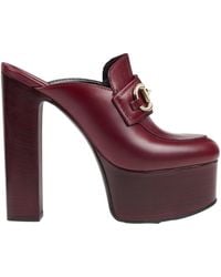 Gucci - Platform Mules With Horsebit - Lyst