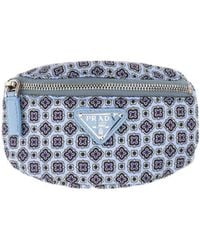 Prada - Printed Logo Wallet - Lyst