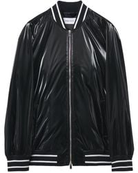 McQueen - Liquid Vinyl Bomber Jacket - Lyst