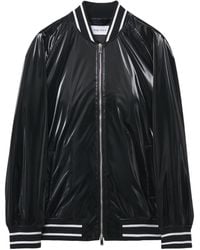 McQueen - Liquid Vinyl Bomber Jacket - Lyst