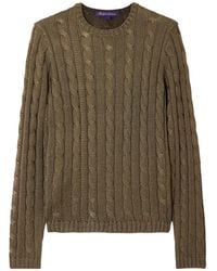 Ralph Lauren - Cable-Knit Crewneck Jumper - Lyst
