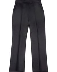 Gucci - Logo Embroidered Bootcut Leg Trousers - Lyst
