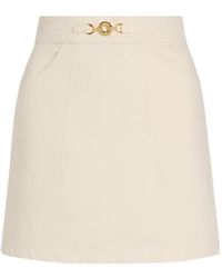 Patou - A-Line Denim Mini Skirt - Lyst