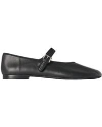 The Row - Boheme Mj Round-Toe Flat Ballerina Shoes - Lyst