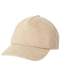 Fendi - Ff Cotton Baseball Cap - Lyst