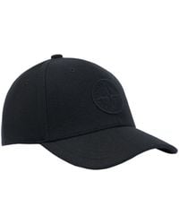 Stone Island - Compass Embroidered Curved Peak Cap - Lyst