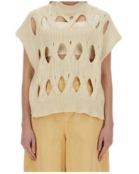 Alysi - Springtime Knit Jersey Top - Lyst