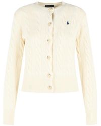Polo Ralph Lauren - Ralph Lauren Cable Knit Cardigan - Lyst