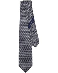 Ferragamo - Monogrammed Tie - Lyst