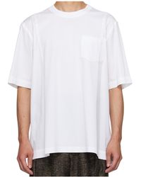 Sacai - Crew Neck Short-Sleeved T-Shirt - Lyst