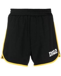 DSquared² - Logo-Print Track Shorts - Lyst