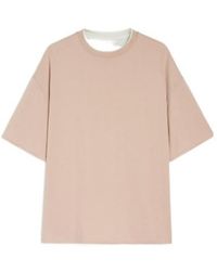 Jil Sander - Double Layer Crewneck T-Shirt - Lyst