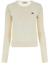 Vivienne Westwood - Orb Embroidered Long-Sleeved Jumper - Lyst