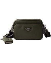 Prada - Saffiano Leather Shoulder Bag - Lyst