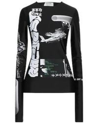 Sportmax - Printed Stretch T-Shirt - Lyst