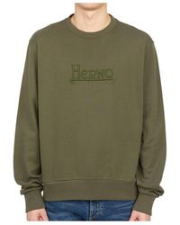 Herno - Logo Long-Sleeved Sweater - Lyst
