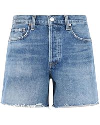 Agolde - Nye Raw-Hem Denim Shorts - Lyst