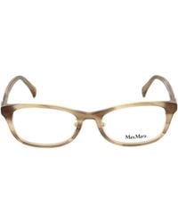 Max Mara - Rectangular Frame Glasses - Lyst