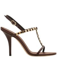 Ferragamo - Vara Chain T-Strap Sandal - Lyst