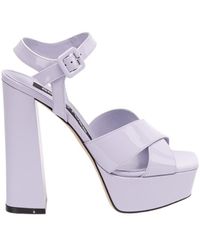 Sergio Rossi - Logo High-Heeled Sandals - Lyst
