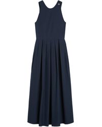 Max Mara - Sleeveless Washed Cotton Dress - Lyst