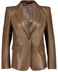 Tom Ford - Single-Breasted Leather Blazer - Lyst