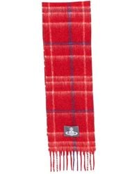 Vivienne Westwood - Orb-Patch Check Scarf - Lyst