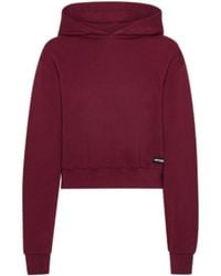 ROTATE BIRGER CHRISTENSEN - Terry Back Cropped Hoodie - Lyst