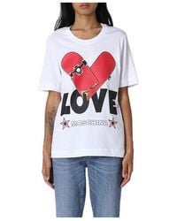 Moschino - Love Logo Printed Crewneck T-Shirt - Lyst