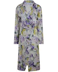 Off-White c/o Virgil Abloh - Chine Satin Twist Long Dress - Lyst