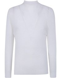 Issey Miyake - Pleated Knitted Top - Lyst