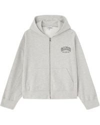 Ganni - Essential Zip Hoodie - Lyst