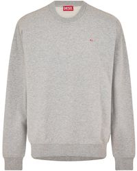 DIESEL - Minimalist Structured Sweatshirt - Lyst