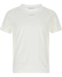 Prada - Mouldable Cotton T-Shirt - Lyst