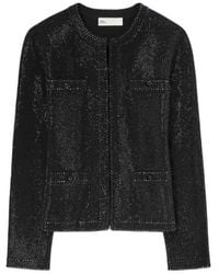 Tory Burch - Embellished Button-Fastening Sweater - Lyst