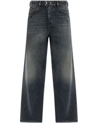 DIESEL - 1996 D-Sire Wide-Leg Distressed Jeans - Lyst