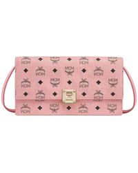 MCM - Monogram Printed Foldover Top Crossbody Bag - Lyst