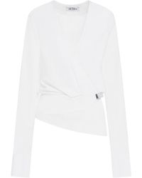 The Attico - The V-Neck Blouse - Lyst