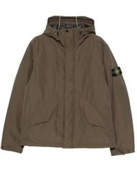Stone Island - Micro Twill Hooded Jacket - Lyst