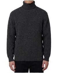 Lemaire - Ribbed Turtleneck Knitted Sweater - Lyst