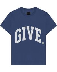 Givenchy - Logo Embroidered Crewneck T-Shirt - Lyst