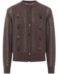 Magliano - Cor Floral Knit Cardigan - Lyst