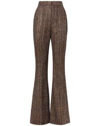 Fendi - Rust Wool And Alpaca Pants - Lyst