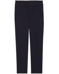Saint Laurent - Button Detailed Straight Leg Pants - Lyst