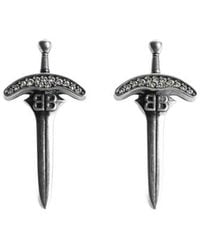 Balenciaga - Goth Stud Earrings - Lyst