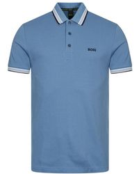BOSS - Boss Logo Embroidered Short-Sleeved Polo Shirt - Lyst