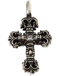 Chrome Hearts - Single Diamond Flame Cross Pendant - Lyst